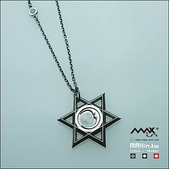 【我的自由年代】MAXin - STAR OF DAVID　流川手工純銀限定版項鍊　六芒星　佩戴主角：李國毅純銀硫化