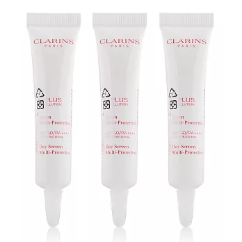 CLARINS 克蘭詩 輕呼吸全效UV隔離露SPF50 PA+++(10ml)#透明色x3