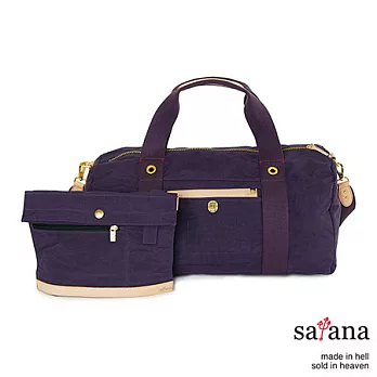 satana - 經典軍風 美式休閒兩用旅行袋 - 紫色