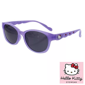 Hello Kitty 兒童太陽眼鏡-魔法變色系列復古方 ,附Kitty眼鏡盒紫色