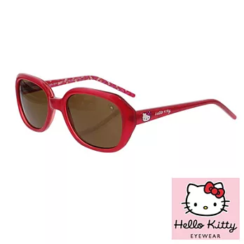 Hello Kitty 兒童太陽眼鏡-優雅氣質款,附Kitty眼鏡盒紅色