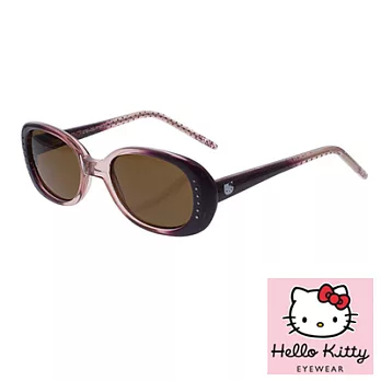 Hello Kitty 兒童太陽眼鏡-閃亮酷炫款方,附Kitty眼鏡盒深紫