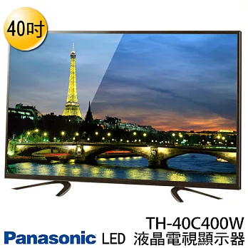 Panasonic 國際牌 TH-40C400W 40吋 液晶顯示器附視訊盒 贈《竹木砧板》至104/8/17止