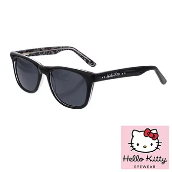 Hello Kitty 兒童太陽眼鏡-可愛學院款,附Kitty眼鏡盒黑色