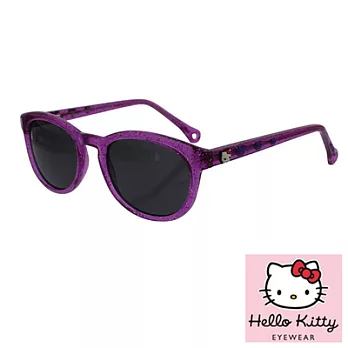Hello Kitty 兒童太陽眼鏡-夢幻愛心款,附Kitty眼鏡盒紫色
