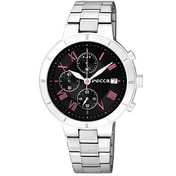 CITIZEN WICCA 摩登新觀感優質亮麗腕錶-黑面-BM2-217-51