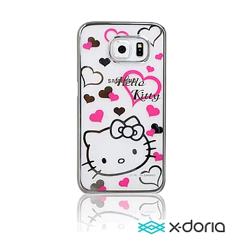 X-doria Galaxy S6 保護套Kitty 炫光凱蒂系列桃心凱蒂