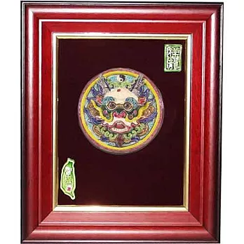 鹿港窯-交趾陶裝飾壁畫-太極龍王(S)