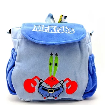 海綿寶寶【蟹老闆軟式背包】藍色