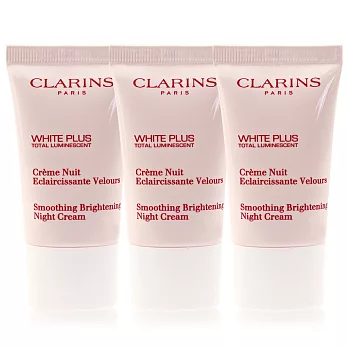 CLARINS 克蘭詩 肌鏡光美 白修護晚霜(15ML)x3