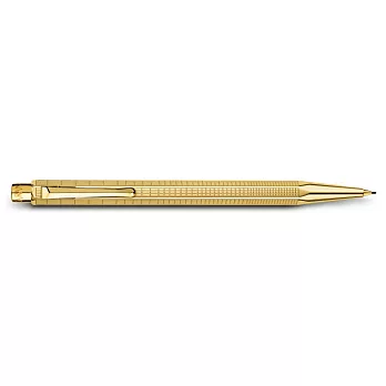 CARAN d’ACHE艾可朵都市麥紋自動鉛筆 0.7(鍍金)