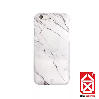 CASE SCENARIO 大理石紋 iPhone 6 4.7吋手機保護殼-白色