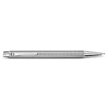CARAN d’ACHE 艾可朵V型麥紋自動鉛筆 (鈀金)