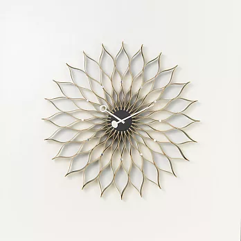 Sunflower Clock 旭日花掛鐘（原木）