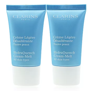 CLARINS 克蘭詩 水潤奇肌保濕水凝霜-清爽型(15ML)X2入