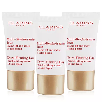 CLARINS 克蘭詩 煥顏緊緻日霜(15ML)X3