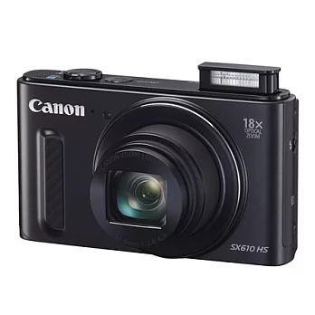 (公司貨)Canon PowerShot SX610 HS 薄型高變焦相機-送16G卡~9/30止~再送原廠袋+32GC10卡+專用電池..共8好禮/黑色