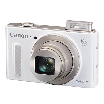 (公司貨)Canon PowerShot SX610 HS 薄型高變焦相機-送16G卡~5/31止~再送原廠袋+32GC10卡+專用電池..共8好禮/白色