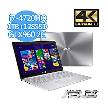 【ASUS】UX501JW-0392A 15.6吋 QFHD 纖薄美型電競筆電(i7-4720HQ/16GB/128G SSD+1TB/GTX960 2G)