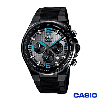 CASIO 卡西歐 EDIFICE賽車經典三針三圈計時橡膠腕表 EFR-515PB-1A2