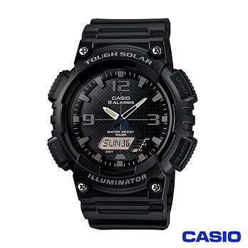 CASIO卡西歐 英超球隊風格時尚雙顯優質腕錶-黑 AQ-S810W-1A2