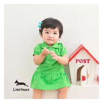 台灣製【Limitmax】3D網眼經典Polo包屁裙3-6M (50CM)經典綠