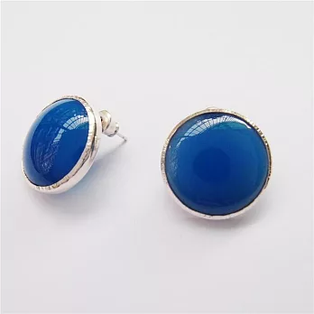 南風工作室B47 藍瑪瑙純銀耳環