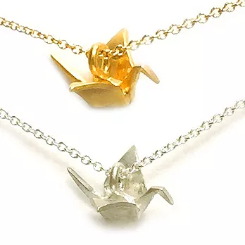 Dogeared 千紙鶴 ORIGAMI CRANE 祈福美好未來 金銀項鍊套組附原廠盒