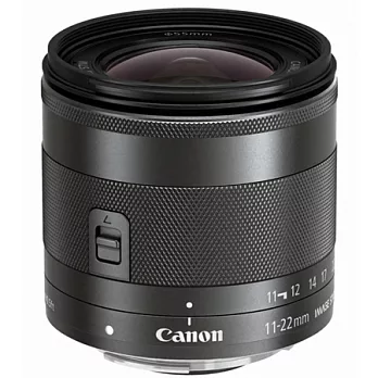 (公司貨)CanonEF-M 11-22mm F4-5.6 IS STM 超廣角鏡頭-送保護鏡(55)+大吹球清潔組+拭鏡筆