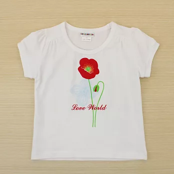 【愛的世界】圓領彈性短袖T恤-台灣製-100白色