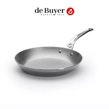 法國【de Buyer 】畢耶鍋具[原礦蜂蠟PRO] 專業防滑握柄平底鍋28cm