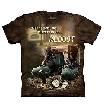 【摩達客】美國進口The Mountain Life 戶外系列 重新啟動 純棉環保短袖T恤[現貨+預購]S大人版