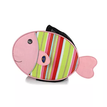 Roland 獨家設計兒童小魚背包粉紅彩虹魚