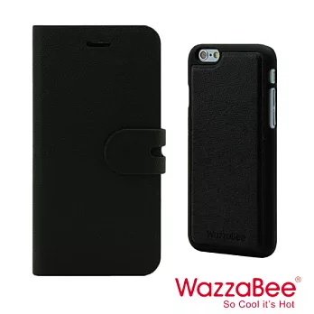 WazzaBee Magic-Fairy魔幻 iPhone6 4.7吋側掀可分離式皮套黑
