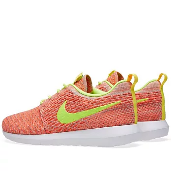 【G.T Company】NIKE ROSHERUN FLYKNIT 綠勾輕量慢跑鞋8.5橘底綠勾