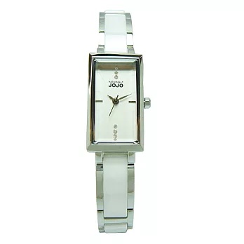 NATURALLY JOJO 身形最佳典範陶瓷時尚優質腕錶-白-JO96857-80F