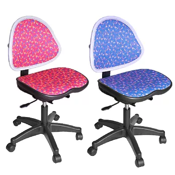 【凱堡】123透氣無扶手電腦椅/辦公椅(二色)藍