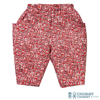 【CHUMMY CHUMMY】嬉皮風輕便短褲(正韓韓國品牌童裝)55紅