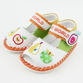 【愛的世界】LW水果百匯寶寶鞋/學步鞋-台灣製-13白色