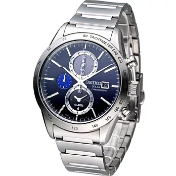 精工 SEIKO SPIRIT 極簡美學太陽能計時腕錶 V172-0AP0L SBPY115J