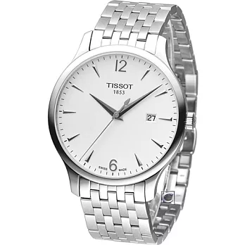 TISSOT T-TRADITION 極簡雅士 時尚腕錶-T0636101103700銀色