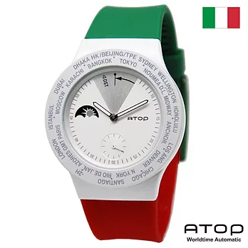 ATOP｜世界時區腕錶－24時區國旗系列(義大利)