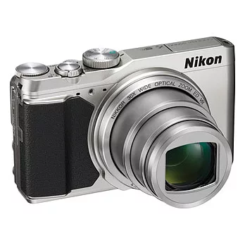 【Nikon】S9900 30倍變焦翻轉螢幕(公司貨)+32G C10卡+原廠電池+專用座充+清潔組+保護貼+小腳架+讀卡機+防潮箱+原廠相機包-銀色