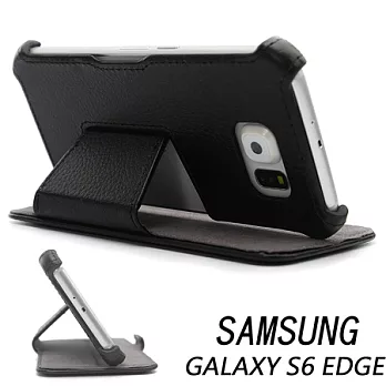 三星 Samsung GALAXY S6 edge G9250/ SM-G9250專用側掀式可斜立筆記本皮套 保護套