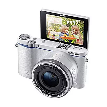 SAMSUNG NX3300 16-50mm 變焦鏡組(公司貨)+32G卡+專用電池+專用座充+大吹球清潔組+拭鏡筆+保護鏡-白色