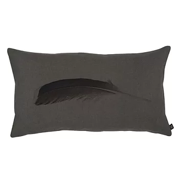羽毛系列抱枕(70cm x40cm)飛揚羽毛 (黑)
