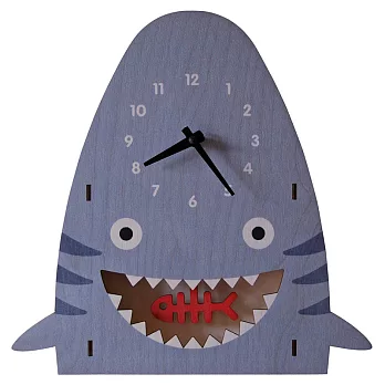 Moment木們-modern moose-3D擺鐘 時鐘-鯊魚圖樣