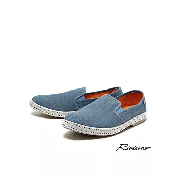 【G.T Company】Rivieras 丹寧1055 西班牙品牌編織洞洞麂皮懶人鞋中性款36淺藍丹寧