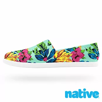 native VERONA 懶人晴雨水手鞋-青綠花舞(男/女)22青綠花舞