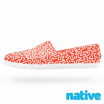 native VERONA 懶人晴雨水手鞋-紅白塗鴉x貝殼白(男/女)22紅白塗鴉x貝殼白